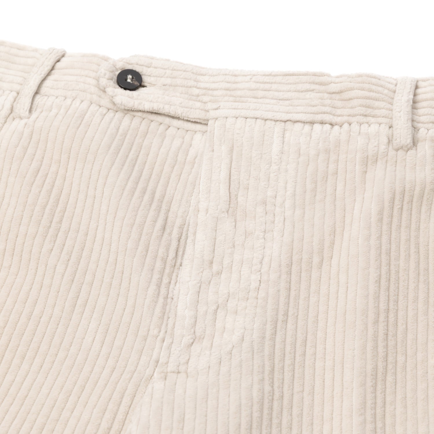 Exclusively for Michael Jondral: Snow-Colored Corduroy Trousers"Velluto Comodo" made from pure Cotton - Rota Sport